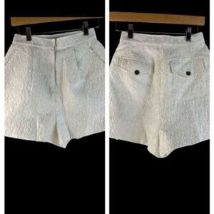 Sister Jane Dream Floral Tailored Shorts White Small